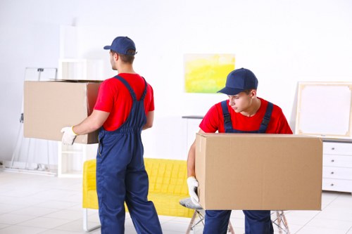 House movers assisting with a local home move in Edgware