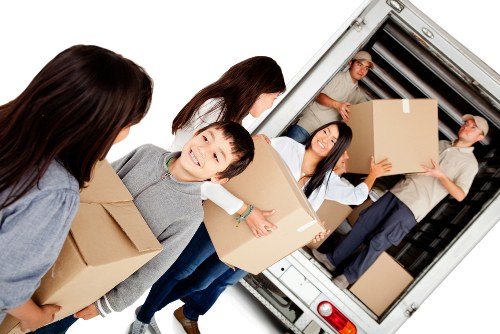 Removal van and moving crew serving homes in Edgware