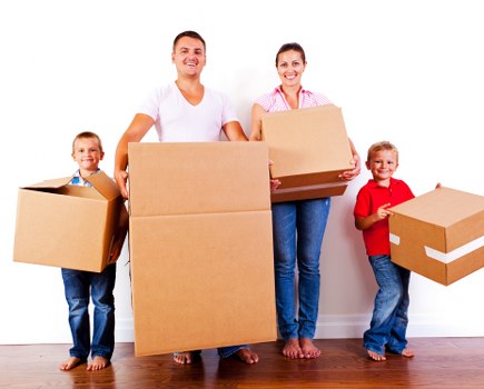 Office removals team preparing desks and equipment for an Edgware business move