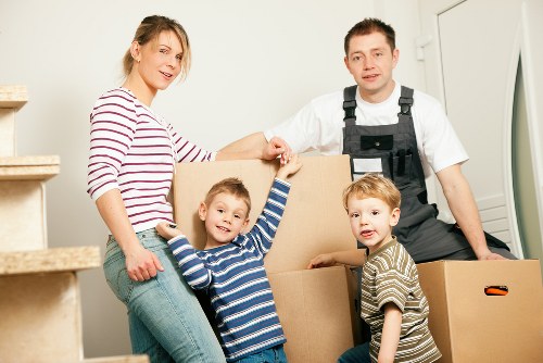 Packing and transporting household items with a man and van service