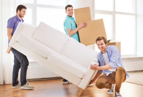 Careful packing and loading for a house move in Edgware
