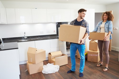 Professional packing and loading support for an Edgware move