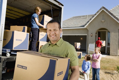 Professional van loading for a move in Edgware